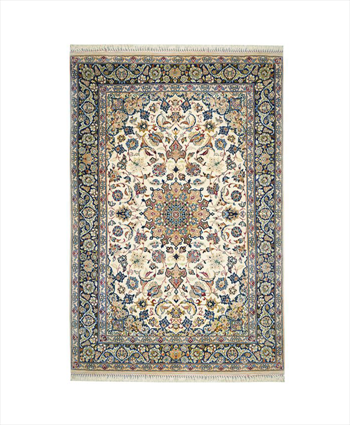 فرش ذرع ونیم اصفهان کد ru2352